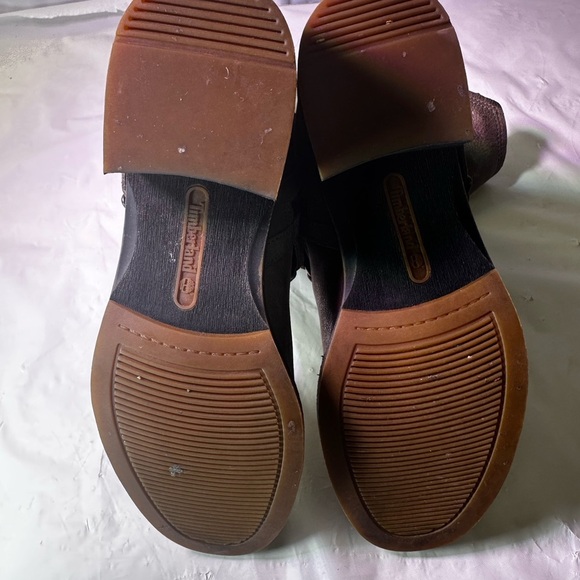 Timberland Women's Tan Leather Heeled Boots - Picture 14 of 14